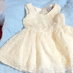 Cream Lacey Dress